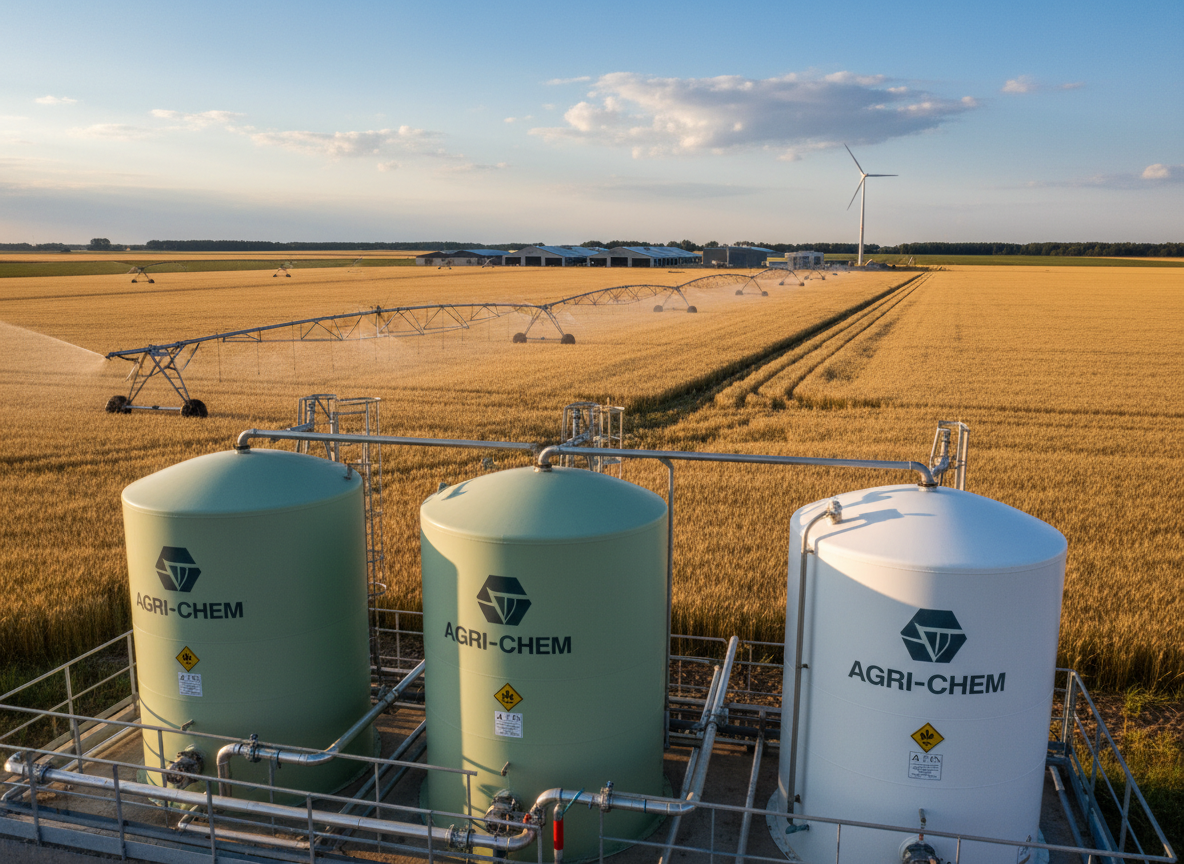 Landwirtschaftlicher Betrieb mit vernetzten Tanks